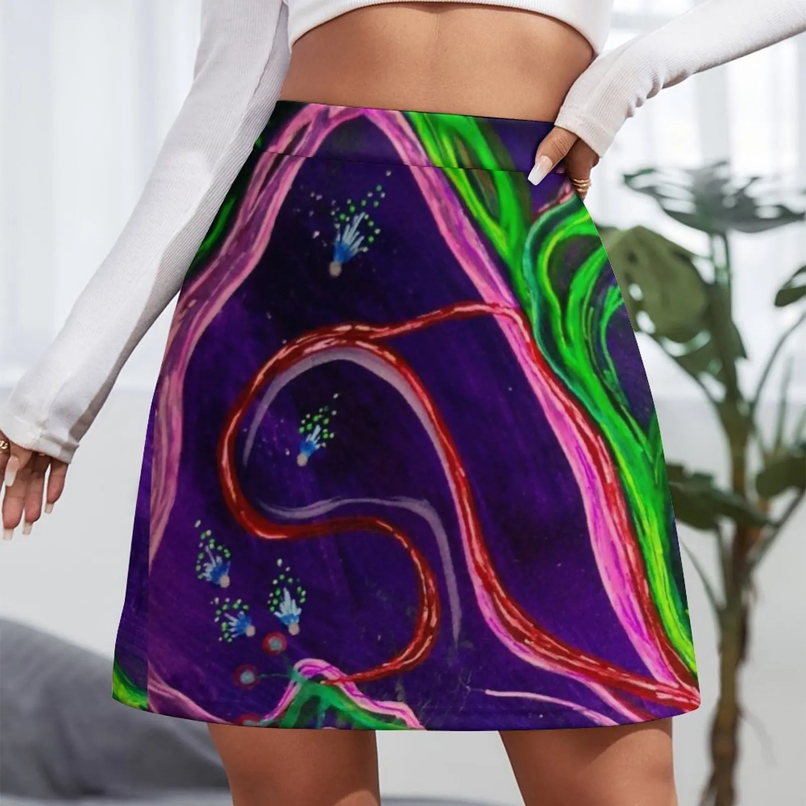 The Northern Lights Mini Skirt kawaii clothes kawaii skirt Women's skirts