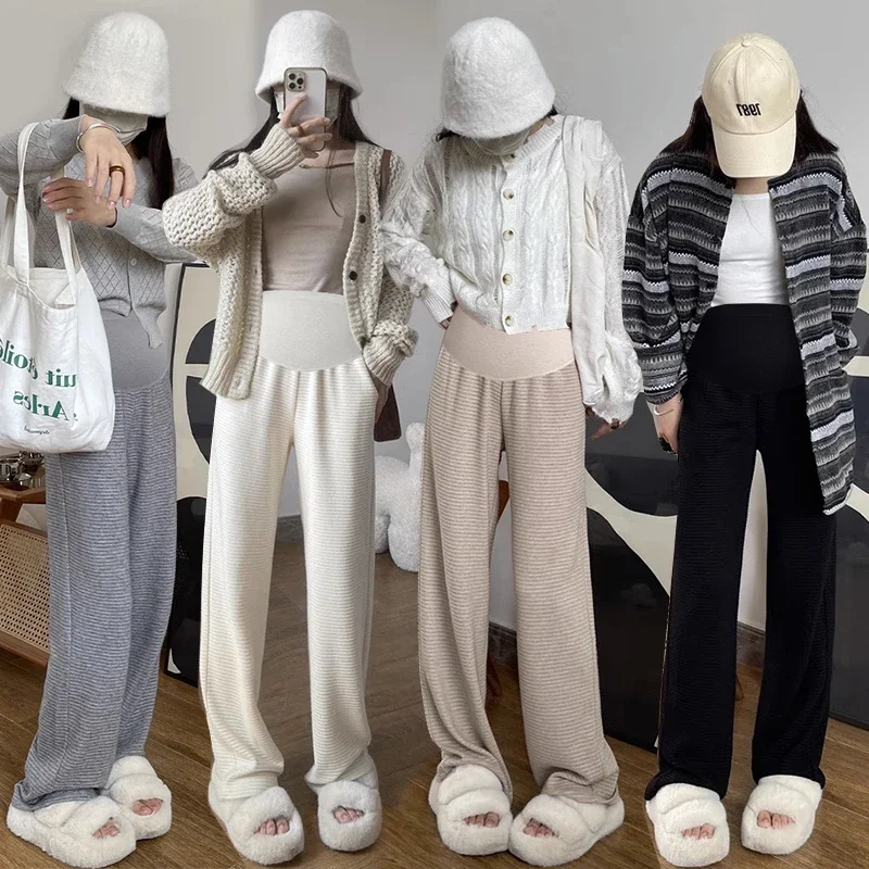 Maternity Pants Trousers For Pregnant Women Wear Easy Casual Pregnancy Clothes Overalls Ninth - Image 2