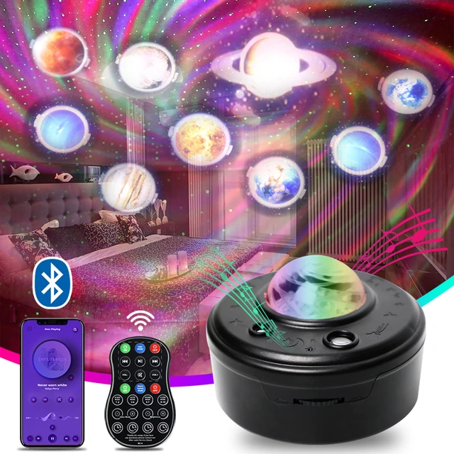 Projecteur Led Coloré Avec Haut-parleur Bluetooth, 10 Planètes