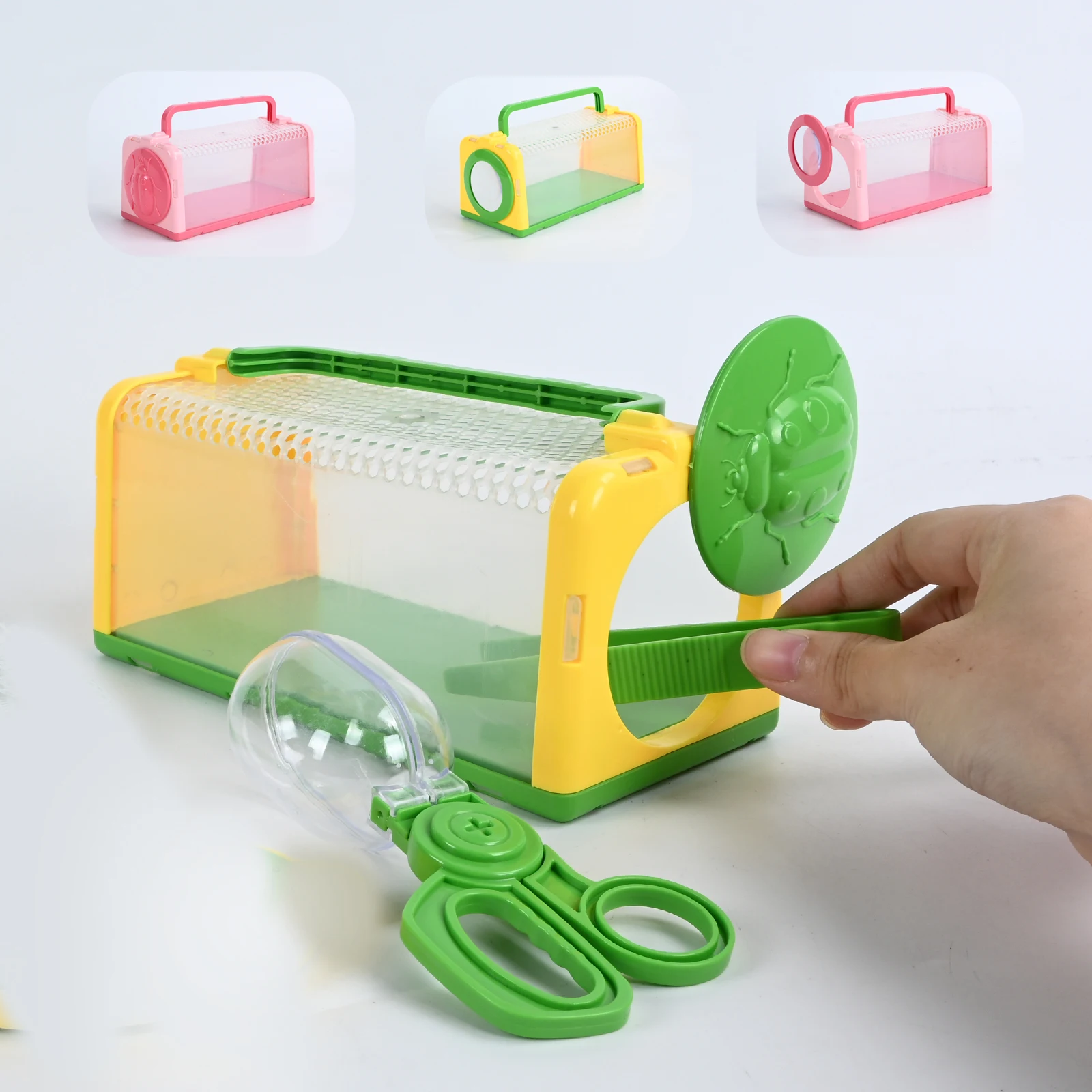 Outdoor Kinder Abenteuer Insekten Käfig Paket Insekten Fang Spielzeug Insekten Käfig Multifunktionale Zucht Beobachtung Box Spielzeug – Detail 2