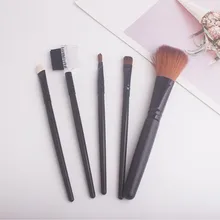 

Hot 5pcs Makeup Brushes Set Eyeshadow Eyeliner Eyebrow Foundation Lip Highlight Make up Brush Set Cosmetic brochas maquillaje