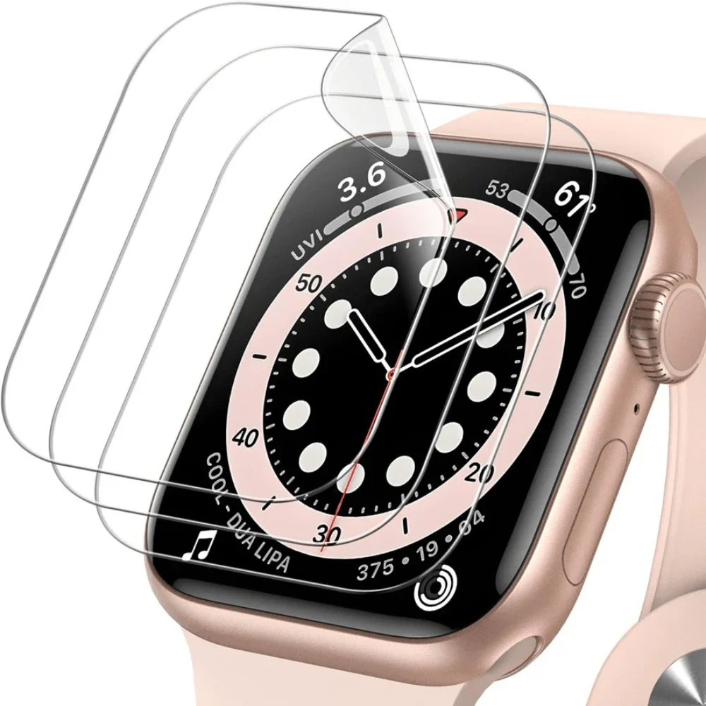 3 шт. гідрогелевої плівки для Apple Watch 9 5 6 SE 3 2 1 40MM 44MM 42MM 38MM, захисна плівка для екрану Apple Watch Ultra 49MM 7 8 41MM 45MM