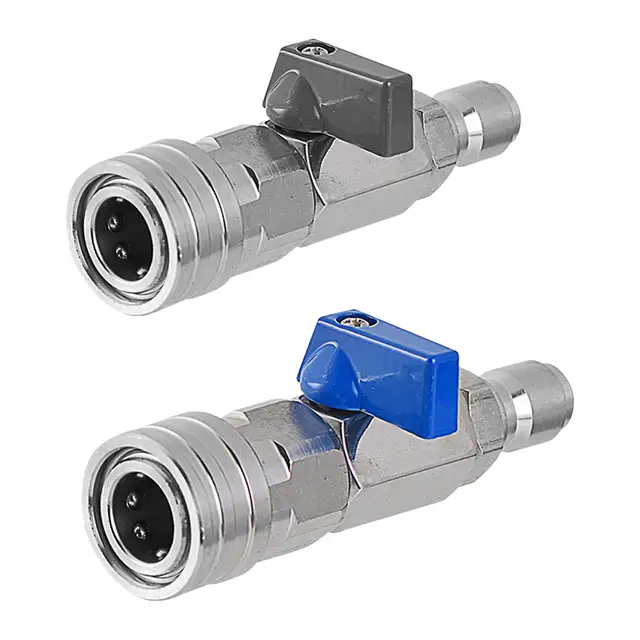 Nagynyomású Mosógolyó Prémium Vízcső -Csatlakozó Golyó Autómosáshoz Gyors Illesztés Csatlakozó Pótalkatrészek - Image 2