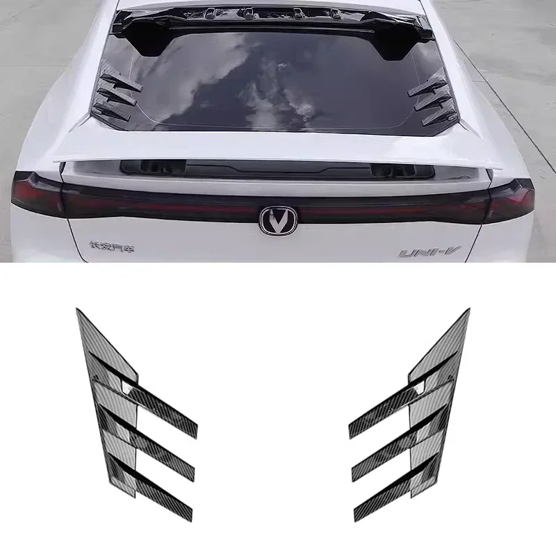 Rear Windshield Side Spoiler for CHANGAN UNI-V Exterior Decorative Rear Wing Carbon Paint Accessories car rear wing spoiler