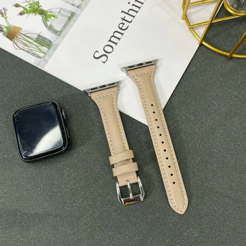 Elegant Leather Slim Strap - Women's Bracelet