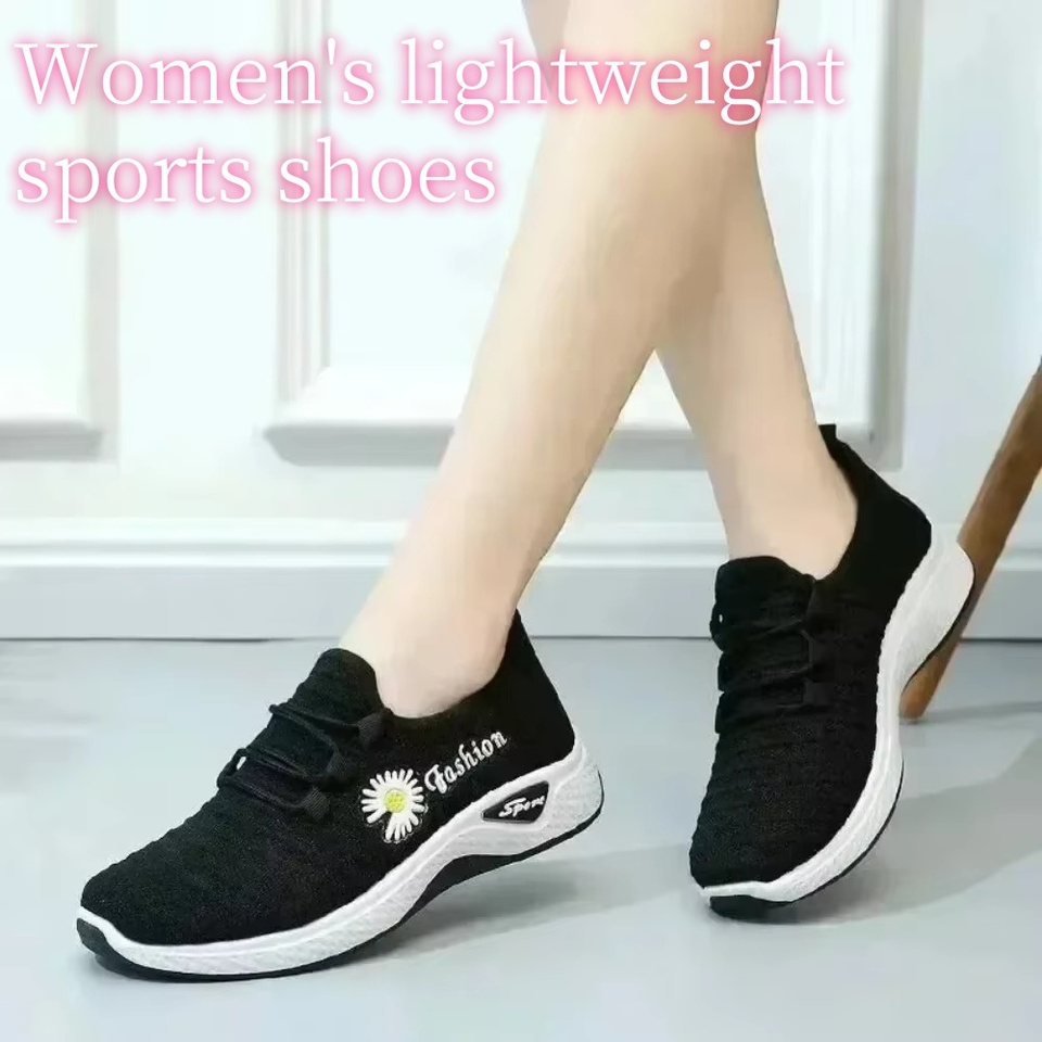 2025 Women's lightweight sports shoes, adult sports shoes, breathable mesh shoes, comfortable soft sole, casual single shoes