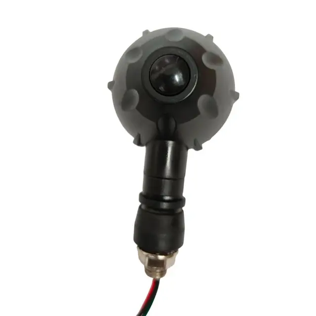 12V 10mm Motorcycle Sequential Flowing Flash Indicator Lamp Retro Dual-color Rotate LED Turn Signal LED Lights