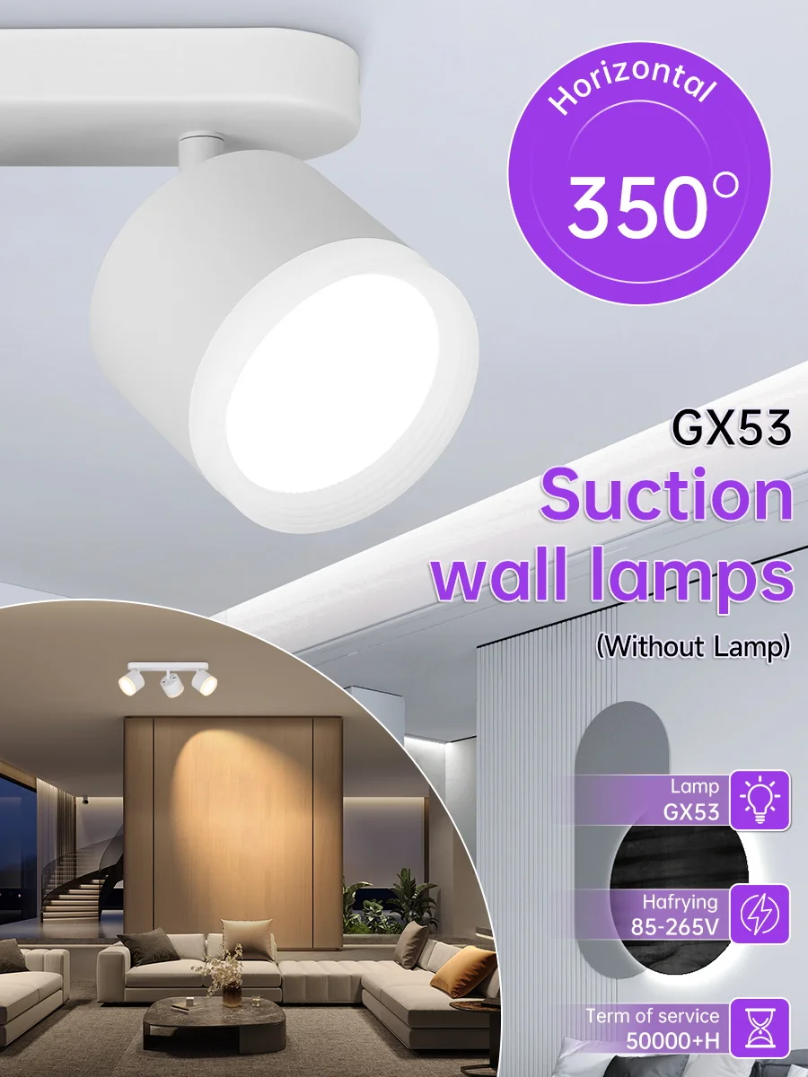 DownLight GX53 Für Wohnzimmer Küche Schlafzimmer Korridor Spot Decke Licht LED 110-220V Zimmer Dekor Scheinwerfer Led hause Wand Licht – Detail 35