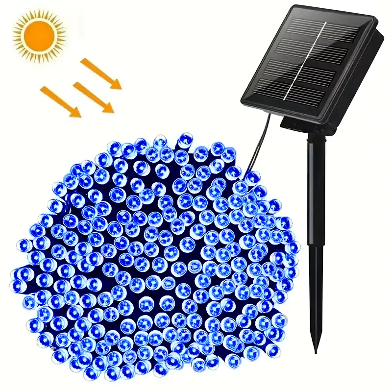 Outdoor Solar LED Fairy String Lights for Christmas and Garden Decor