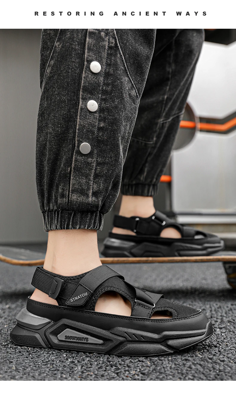 Summer Casual Leather Outdoor Non-slip Sandals