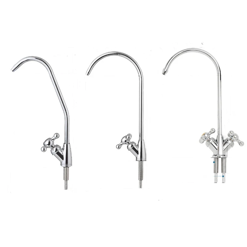 浄水器用蛇口 4個セット クロムメッキ クロームメッキ水栓 ストレート