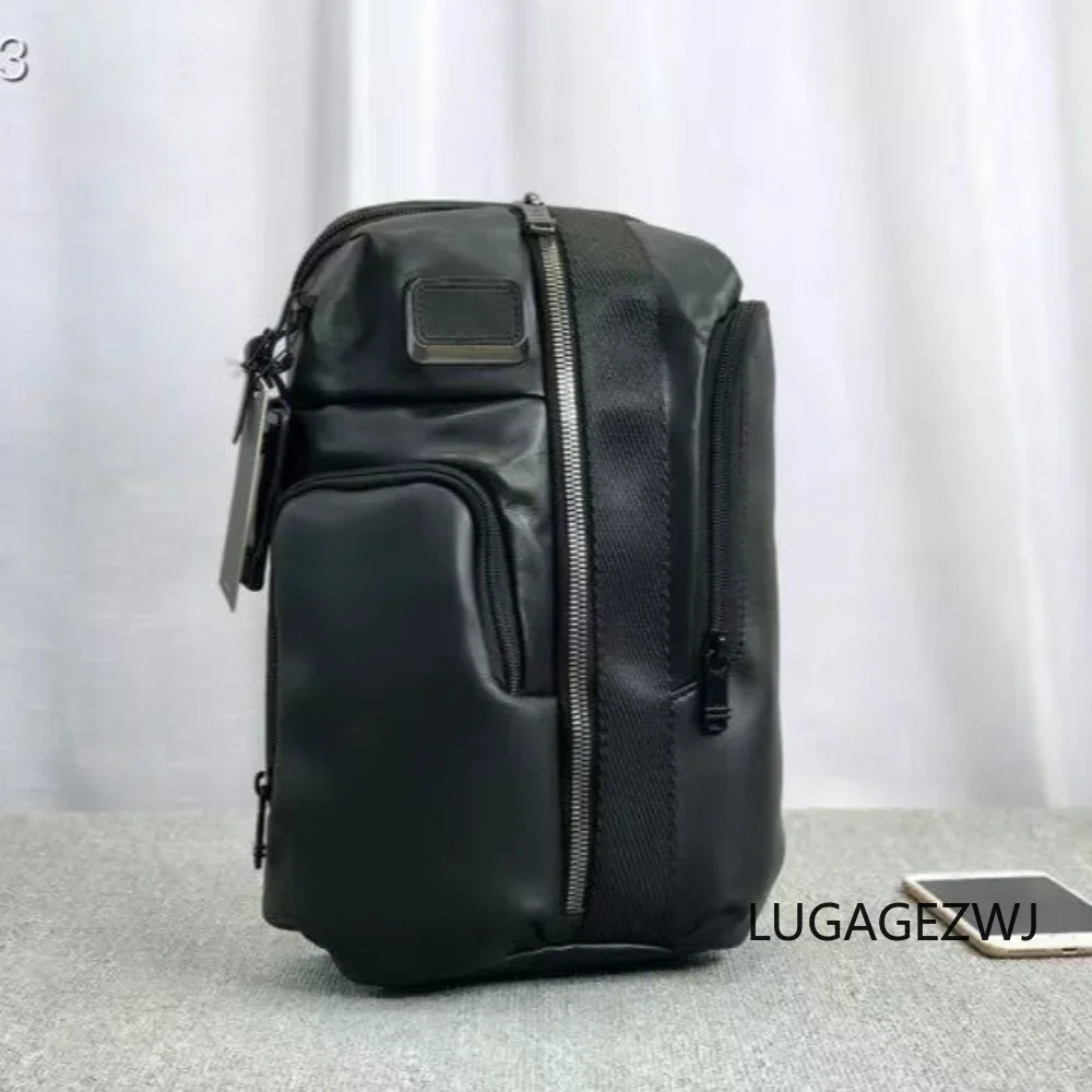 

Luxury Brand Men's Genuine Leather Shoulder Messenger Bag Chest Bag Mobile Phone Bag