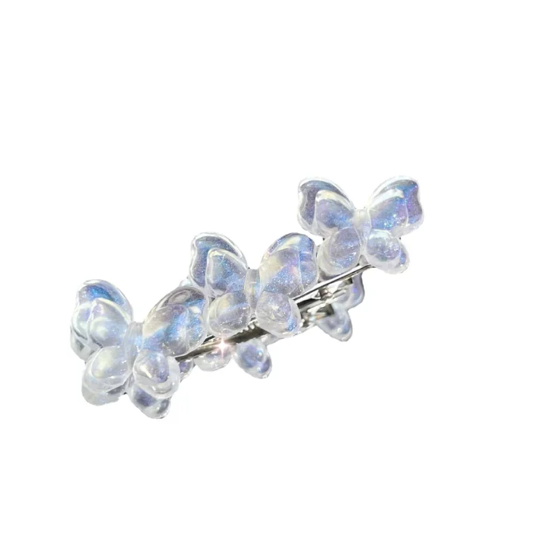 Sparkling Butterfly Hairpin Summer Cute Simple Japanese Korean INS Student Girl Alligator Clip Y2K Hair Accessories for Women