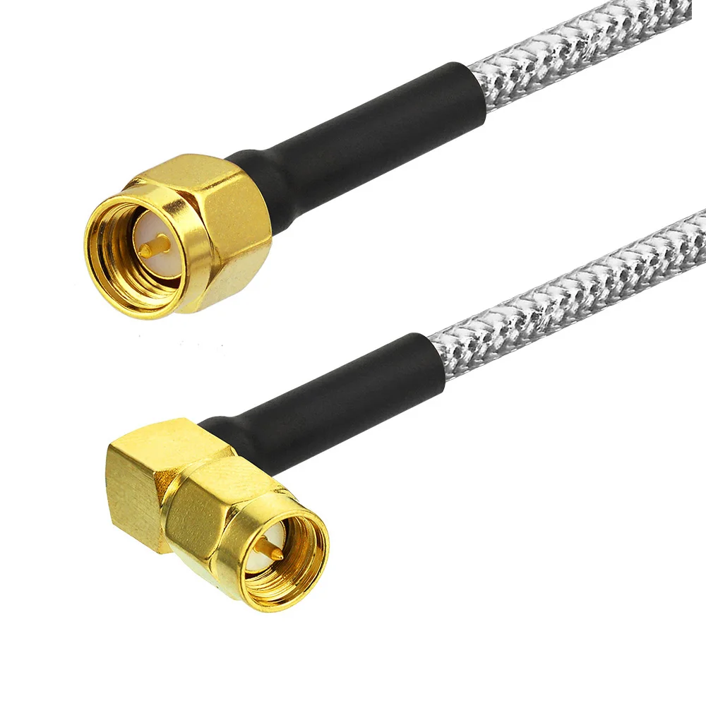 SMA Male Right Angle to SMA Plug RG402 Coaxial Cable