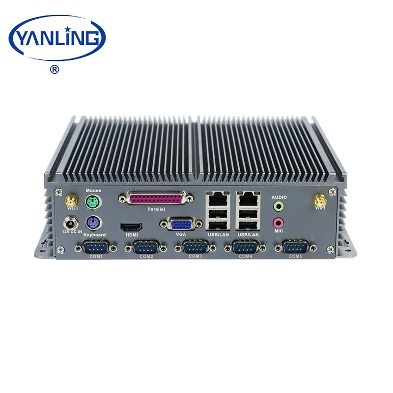 신제품 YANLING 임베디드 컴퓨터 IBOX-206 PLUS J1900 쿼드 코..