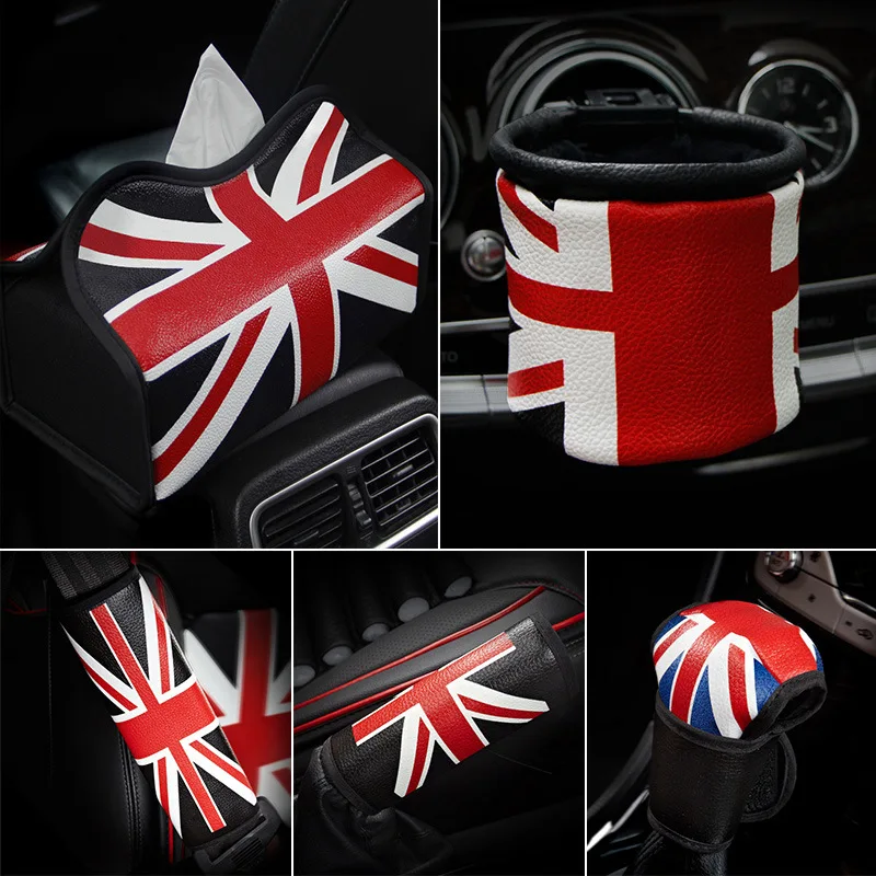 Leather Car Handbrake Grip Cover Anti Slip Protector Sleeve Auto Interior Accessories For BMW MINI Cooper Countryman R50 R53 R55 hand brake cover,car interior accessories