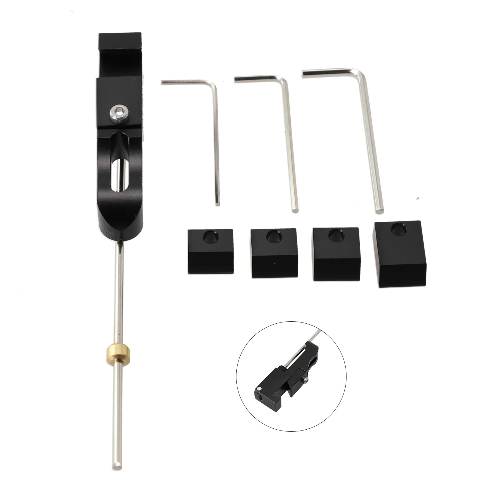 

Clicker Stick Archery Clicker Outdoor CNC технология Высокоточный металлический материал запасные части прямой тяги