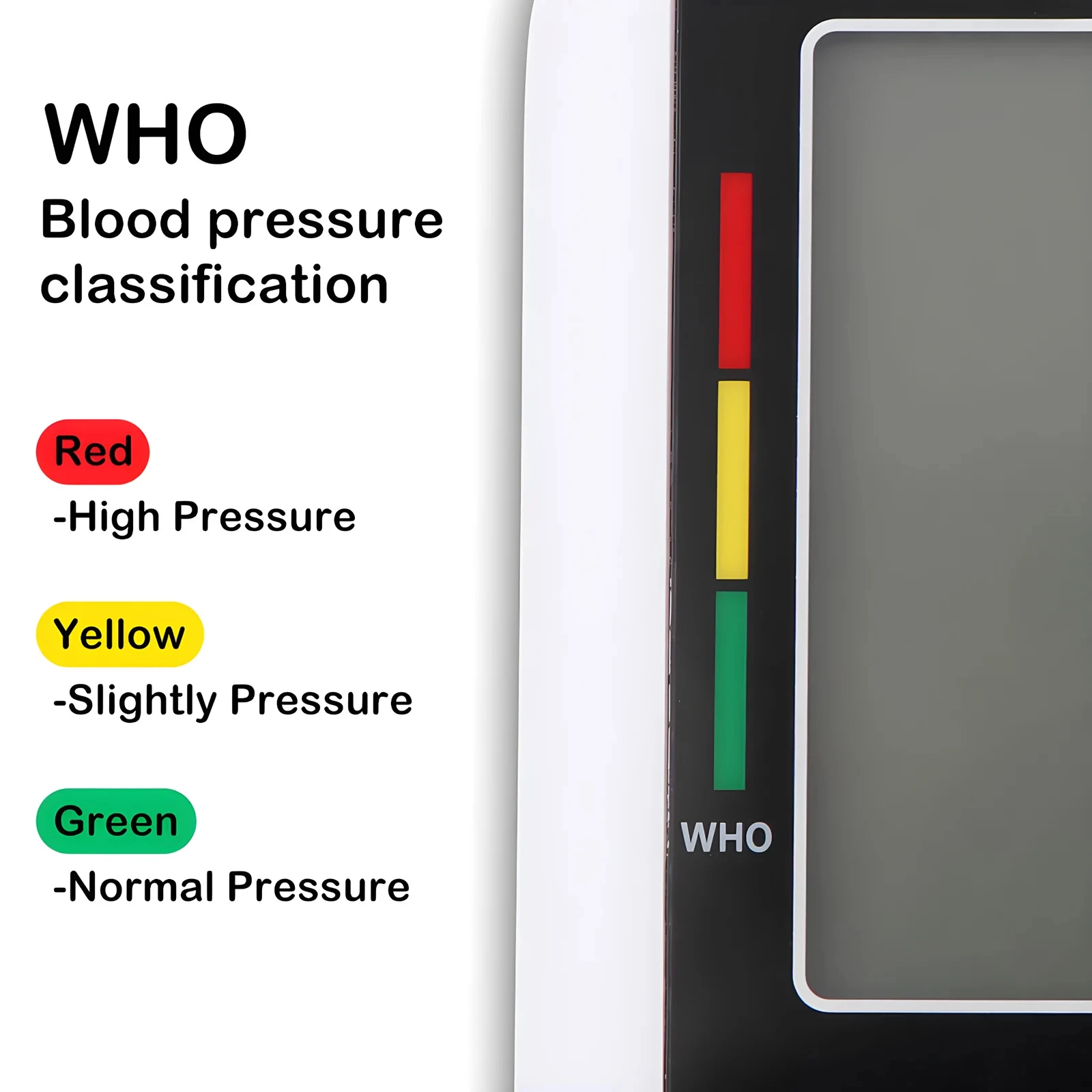 Portable Blood Pressure Monitor Digital LCD arm tensiometers Blood Pressure Monitor Large Cuff