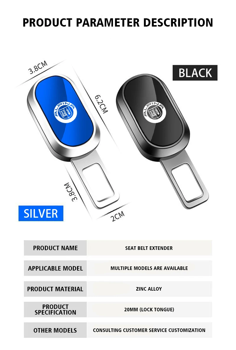 car accessories interiors Car seat belts Extension buckle accessory