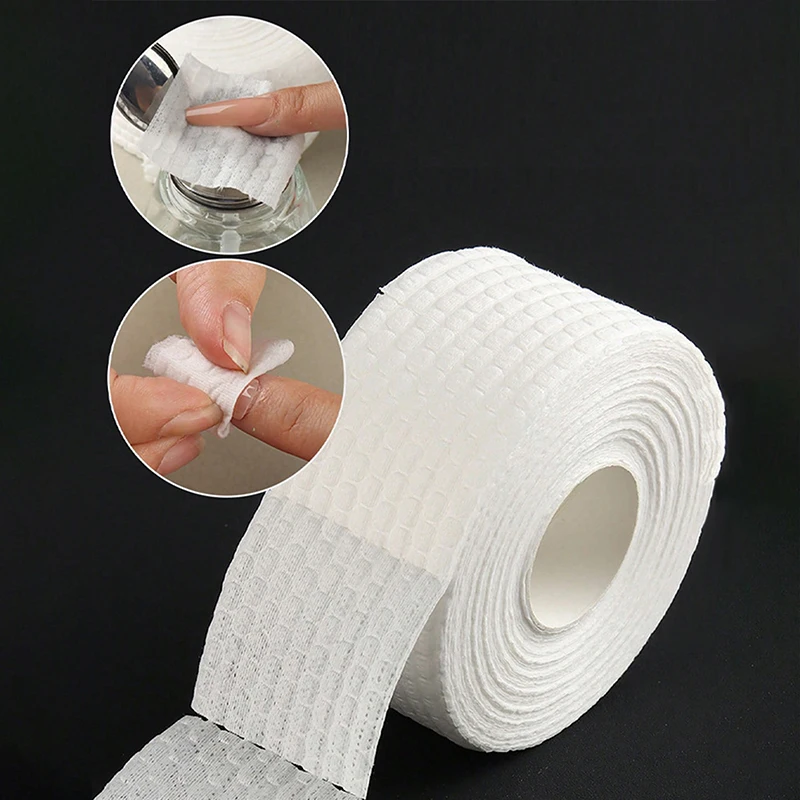 Professional Lint Free Nail Art Gel Polish Remover Cotton Pad Nail Wipe Cosmetic Cleaning Wiping Cotton 500/1000Pcs Roll nail polish remover nail gel remover nail polish remover wipes nail cotton pads disposable nail pads