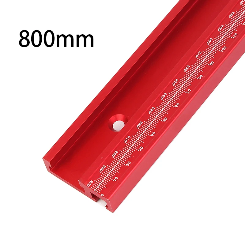 EFUTURETIME 2 x verstekstang van aluminiumlegering, 9,5 x 19 x 450 mm, T- sleuf, verstekrail voor verstekzagen, tafelboor, bandzagen, houtbewerking
