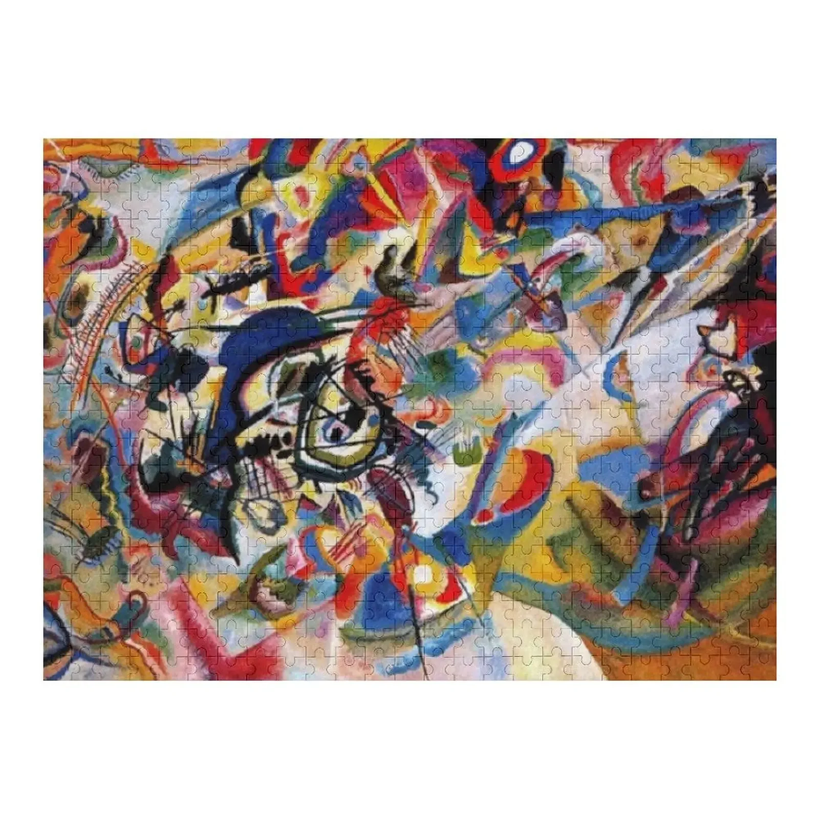 Wassily Kandinsky - Composition No. VII Jigsaw Puzzle Personalized Name Personalised Name Custom Jigsaw Puzzle kandinsky