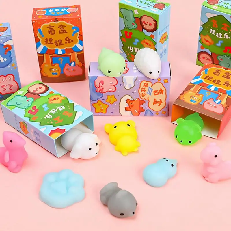 Кавайная игрушка Mochi, милые животные, сжимаемые игрушки, липкие сжимаемые игрушки для снятия стресса, антистрессовая игрушка для взрослых, игрушка для снятия стресса Mochi кальмары сквидоп фиджет игрушки сквидо поп сенсорная игрушка для снятия стресса сквидопс мягкий силиконовый лист сквиши сжимаемые