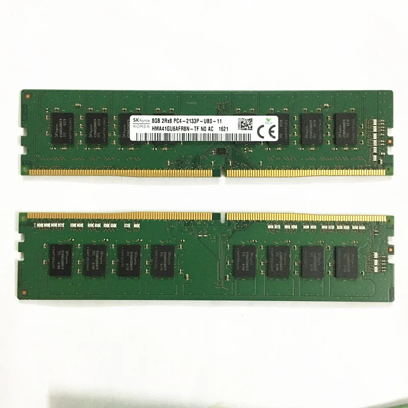 PCパーツ SK hynix  8GB*2 PC4-2133 DDR4 RDIMM ECC SK Hynix RAM 8GB ECC 1RX8 PC4- 2133P 2400T 2666V -ED2-11