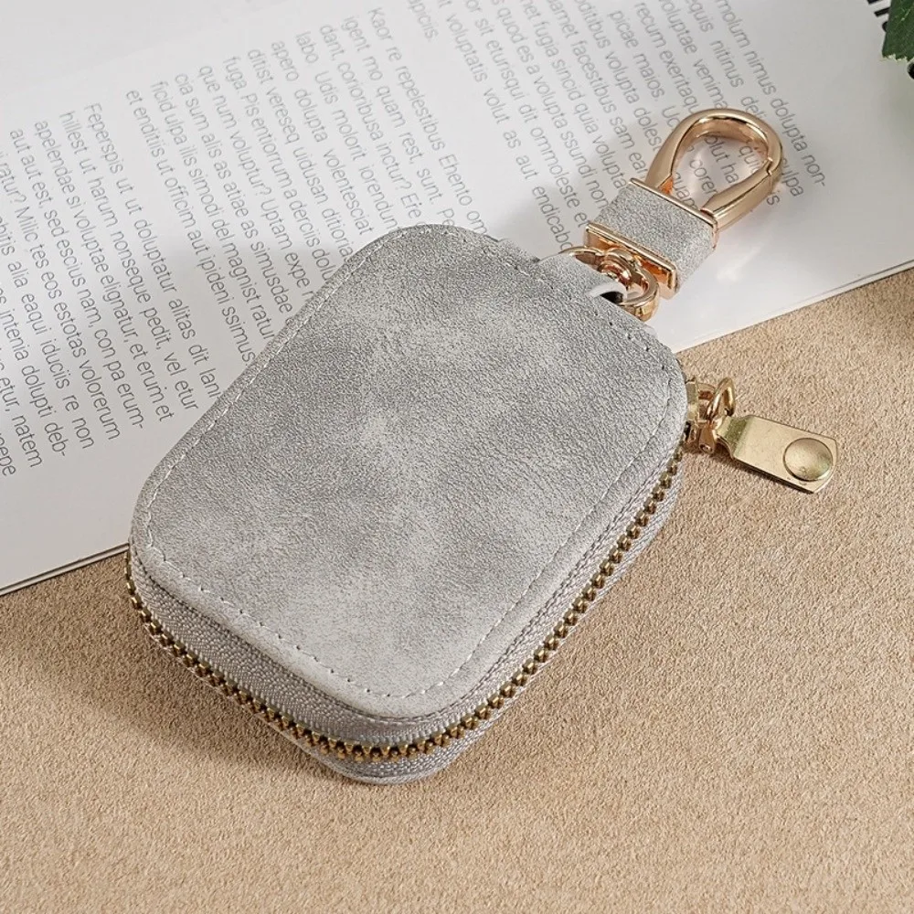 Elegant Leather Earphone Protective Case - Portable Zipper Storage Bag