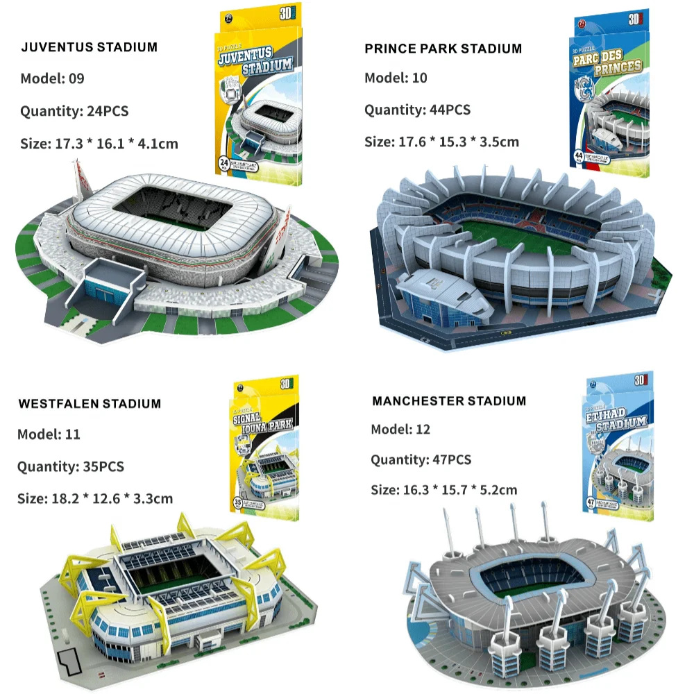 3D paper stadium puzzle model for passionate  football fans to fight with your home team 4