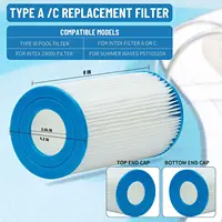 ตลับกรองสระว่ายน้ำสำหรับประเภท A/C หรือ III แบบใช้ซ้ำได้ กรองน้ำได้อย่างมีประสิทธิภาพและช่วยให้น้ำสะอาด 3