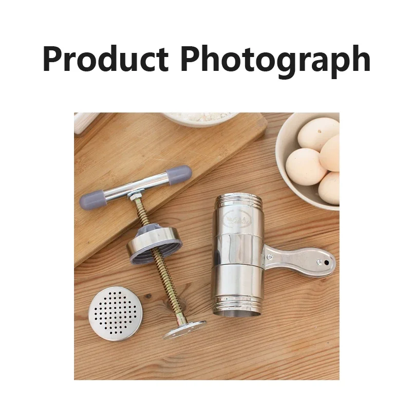 Stainless Steel Small Noodle Machine Household Manual Hand-cranking Noodle Machine Extrusion