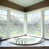 1pc Colorful Crescent Geometric Pattern Electrostatic Glass Window Film Privacy Film For Office Bedroom Bathroom Home Decor 1pc 4