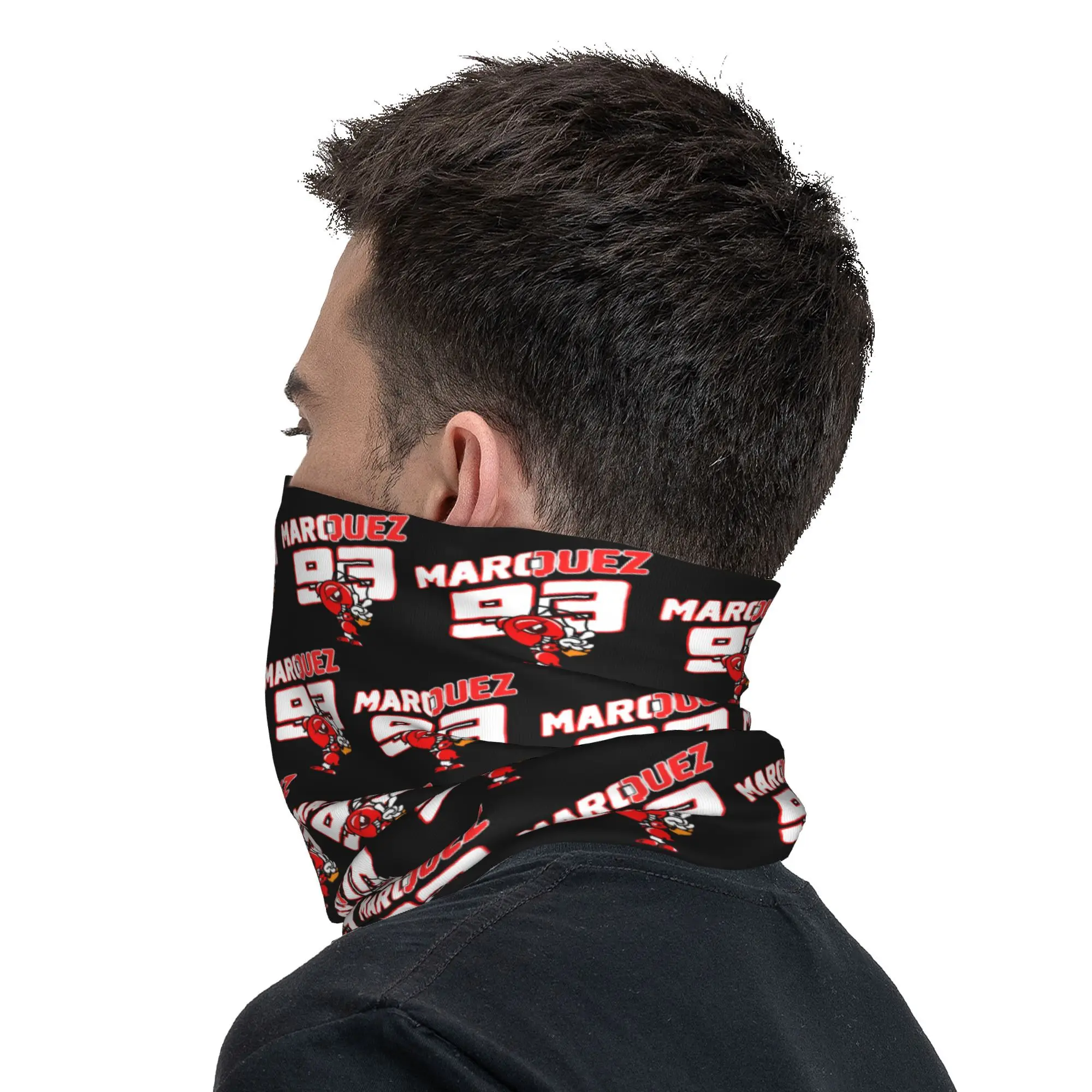 Bandana Neck Gaiter Wrap Scarf Headband Warmer for Hiking Cycling Women Men for Motor-Marquezs Marxs Car Motors