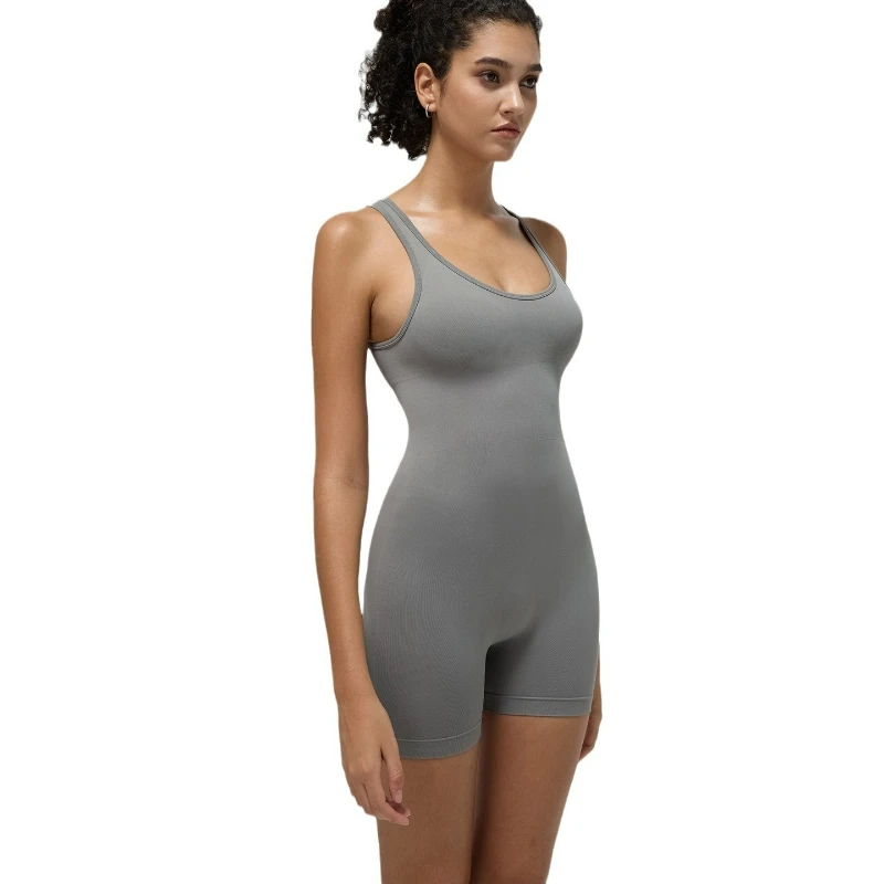 Yoga jumpsuit one-piece back cutout beauty back sports fitness jumpsuit