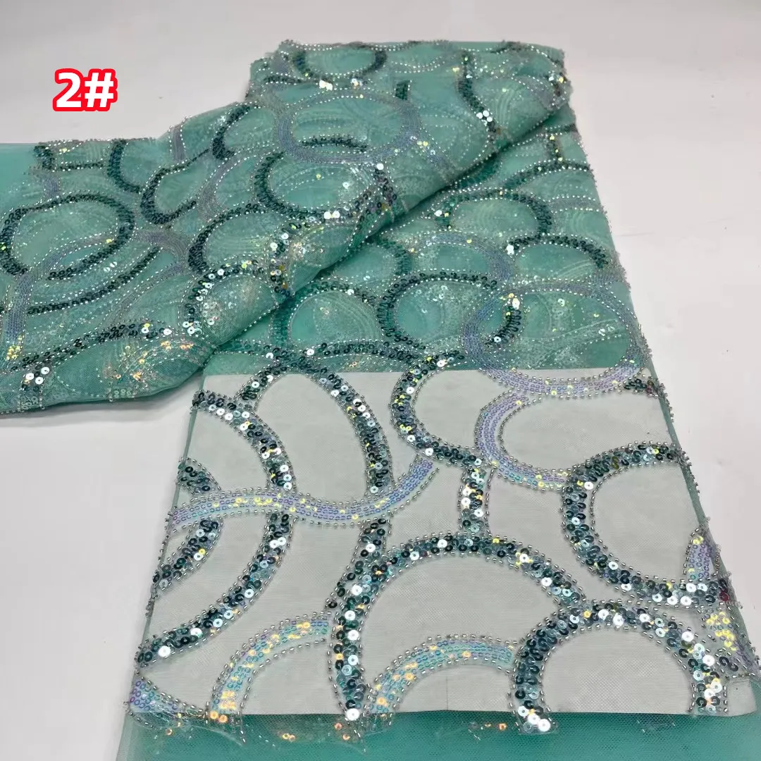 

Explosive gorgeous bead tube sequins embroidered lace, European and American high-end fashion light luxury age-reducing evening