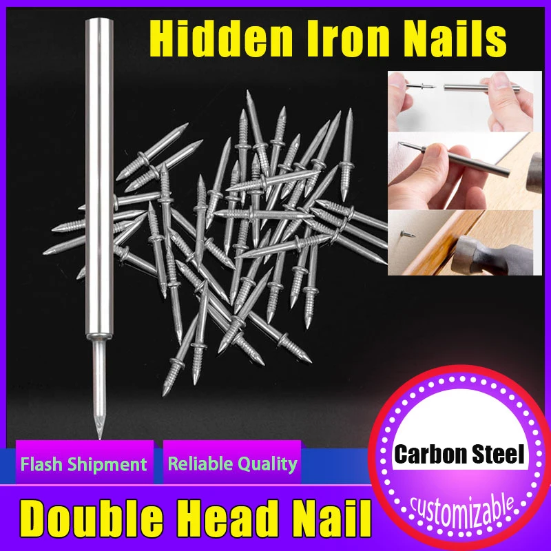NoPunchingCarbonSteelNailsFastenersDoubleHeadedHighStrength