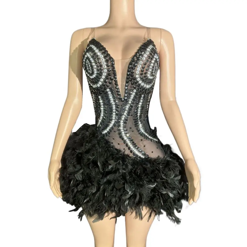 blue dress for baby girl The Betty Dress in Black Sequins 6 / Black Sequins main image 0