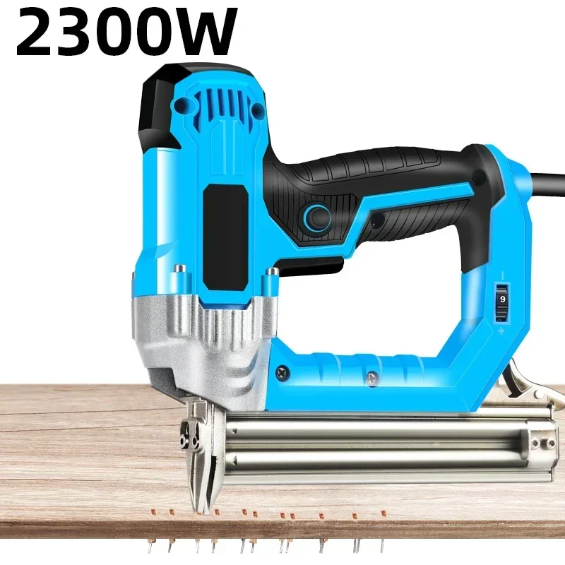 

220V Electric Nail Gun 2300W Woodworking Tools Electrical Straight Staple Nail Furniture Nailing Stapler Shooter F30/F25/F20/F15