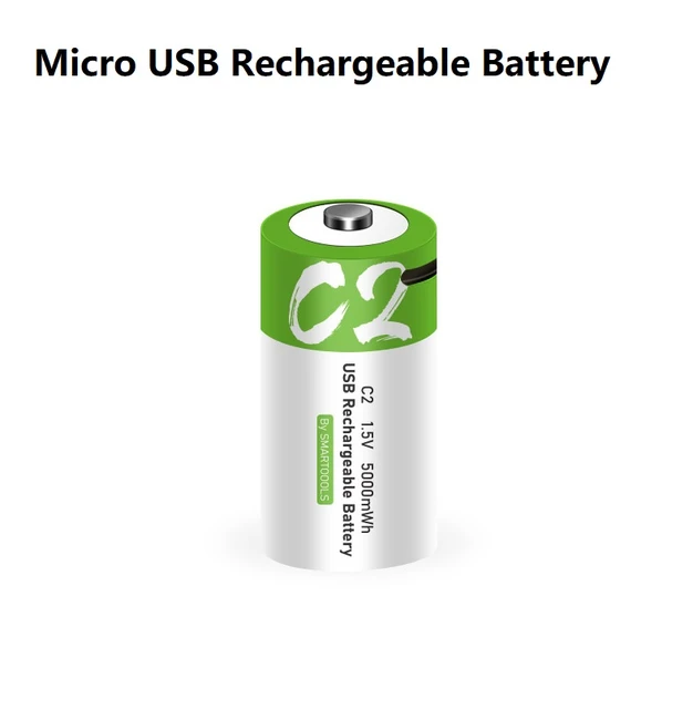 PALO-batería recargable USB tipo C, pila Lipo LR20 para estufa de