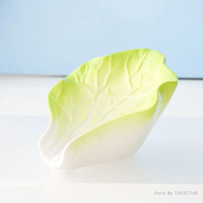 Ceramic Cabbage shaped Soap Case, Creative Stylish Drainage Soap Dish, Storage Rack Box, Household Bathroom Kitchen Article, 1Pc