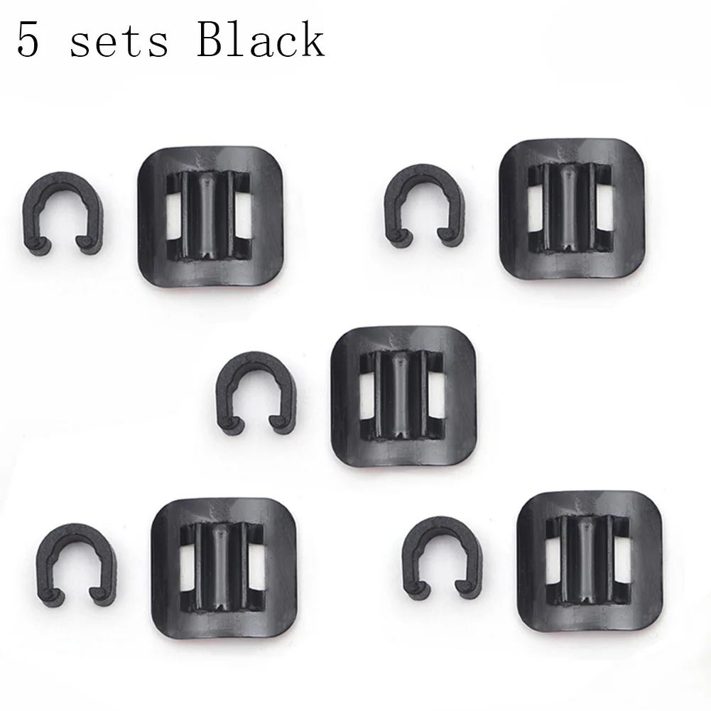 5/10Pcs Stick-on Kabel Guide Fahrrad Shift Bremse Gehäuse Linie Schläuche Schnalle Rohr Festen Clip Aluminium fahrrad Öl Rohr Klemme Adapter – Detail 9