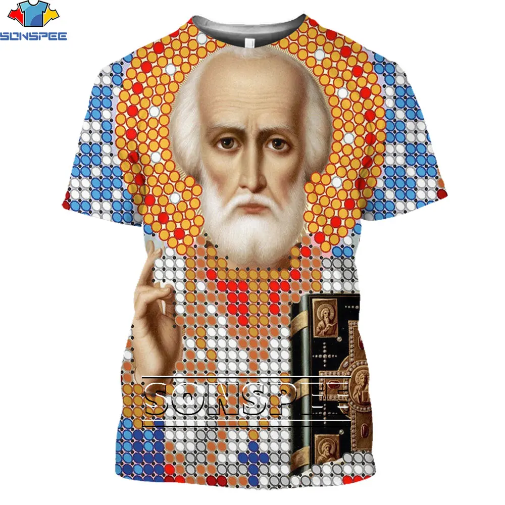 Футболка женская оверсайз с 3D-принтом Санта-Клауса и круглым вырезом |