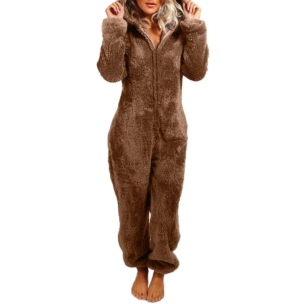 Sexy Adult Costumes Women Cosplay Bear Costumes Jumpsuit Halloween Carnival Fancy Dress Romper Pajamas Girl Sleepwear Homewear