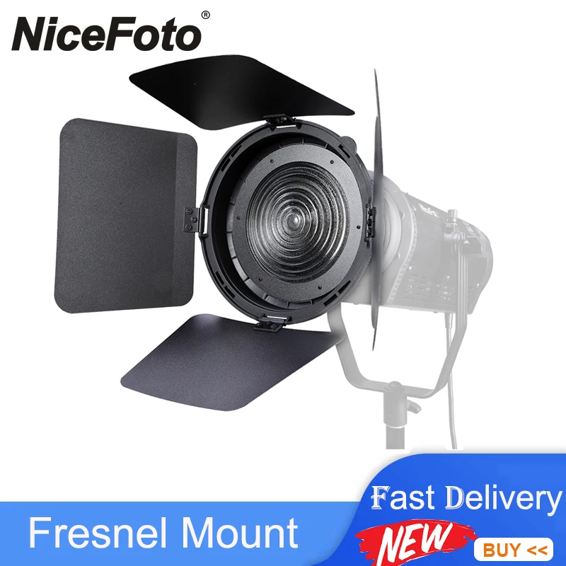 NiceFoto FD-110 Focus Adjuster Fresnel lens for Bowens Mount LED video light