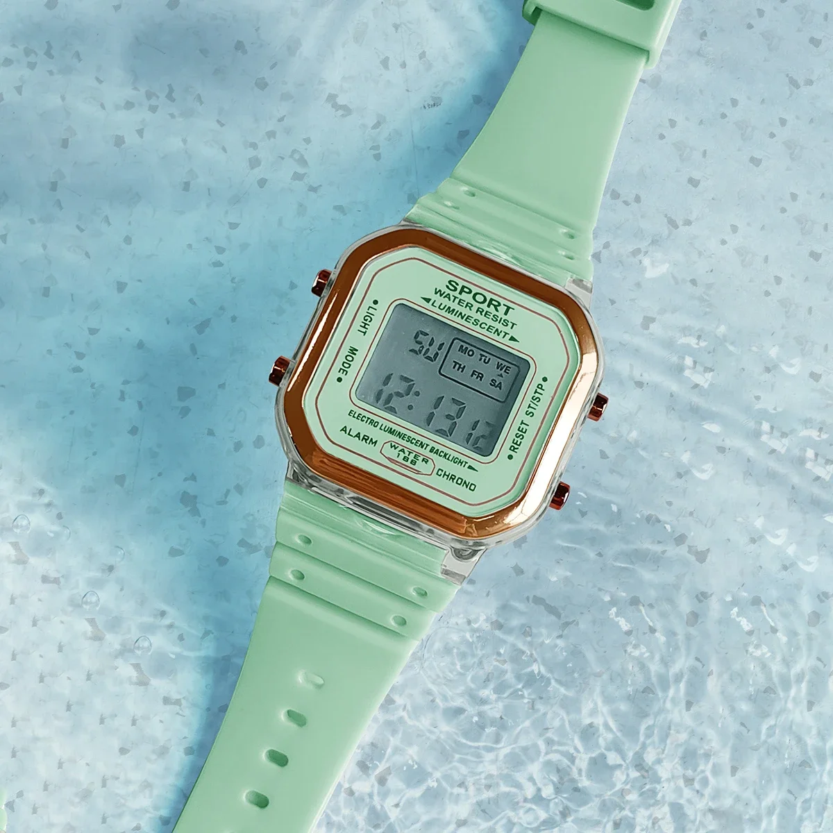 New Children's LED Digital Watch Student Multi Functional Outdoor Sports Watch Minimalist Men's and Women's Electronic Watch 3