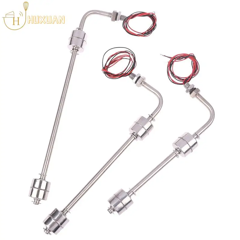 30Styles 45-400mm Stainless Steel Float Switch Tank Liquid Water Level Sensor Double Ball Switch Tank Pool Flow Sensors Float