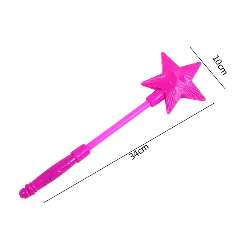 Flashing Lights Up Glow Sticks Five-Pointed Star Flash Stick Children Illuminated Toy For Xmas Halloween Party Night Glow Props