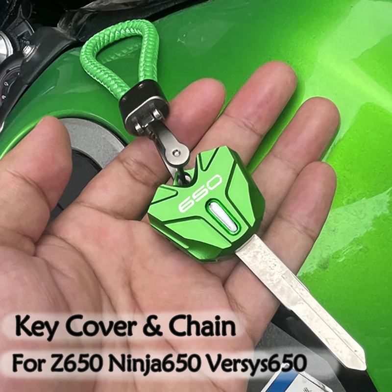 Für Kawasaki Ninja 650 1000 SX Z650 RS Versys 650 Z650S 2026 Z800 Vulcan S Motorradzubehör Schlüsselhülle Kettenprotektor
