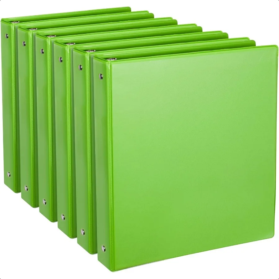 Green 3 Ring Binder Set for Letter Size Papers